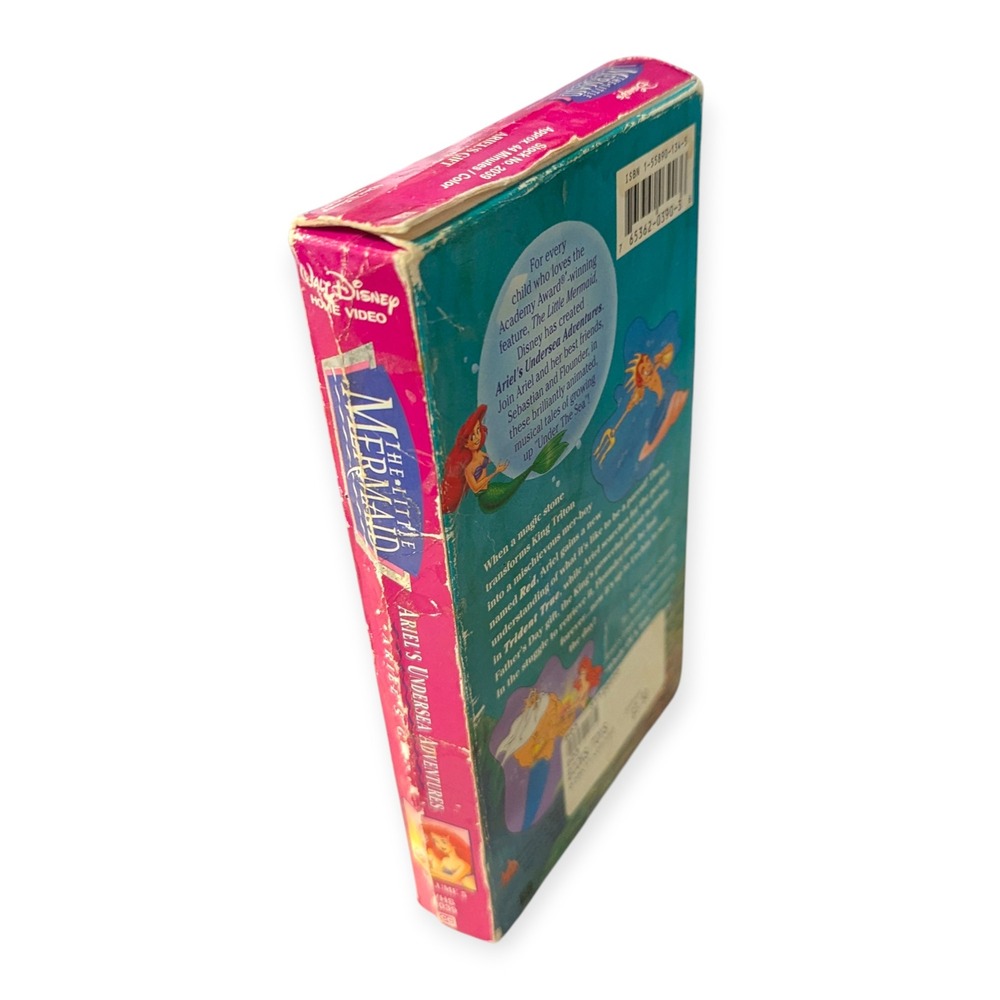 Disney Little Mermaid Ariel's Undersea Adventures VHS Vol 1 & 5 Whale of Tale - Picture 8 of 16